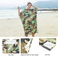 thumbnail image 6 of Catalonia Microfiber Surf Poncho,Water Absorbent Changing Towel Robe,Camouflage, 6 of 8