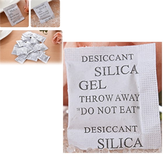 100 Packs 1g Silica Gel Desiccant Moisture Absorber Dehumidifier Humidity Desiccant Silica Gel Packs