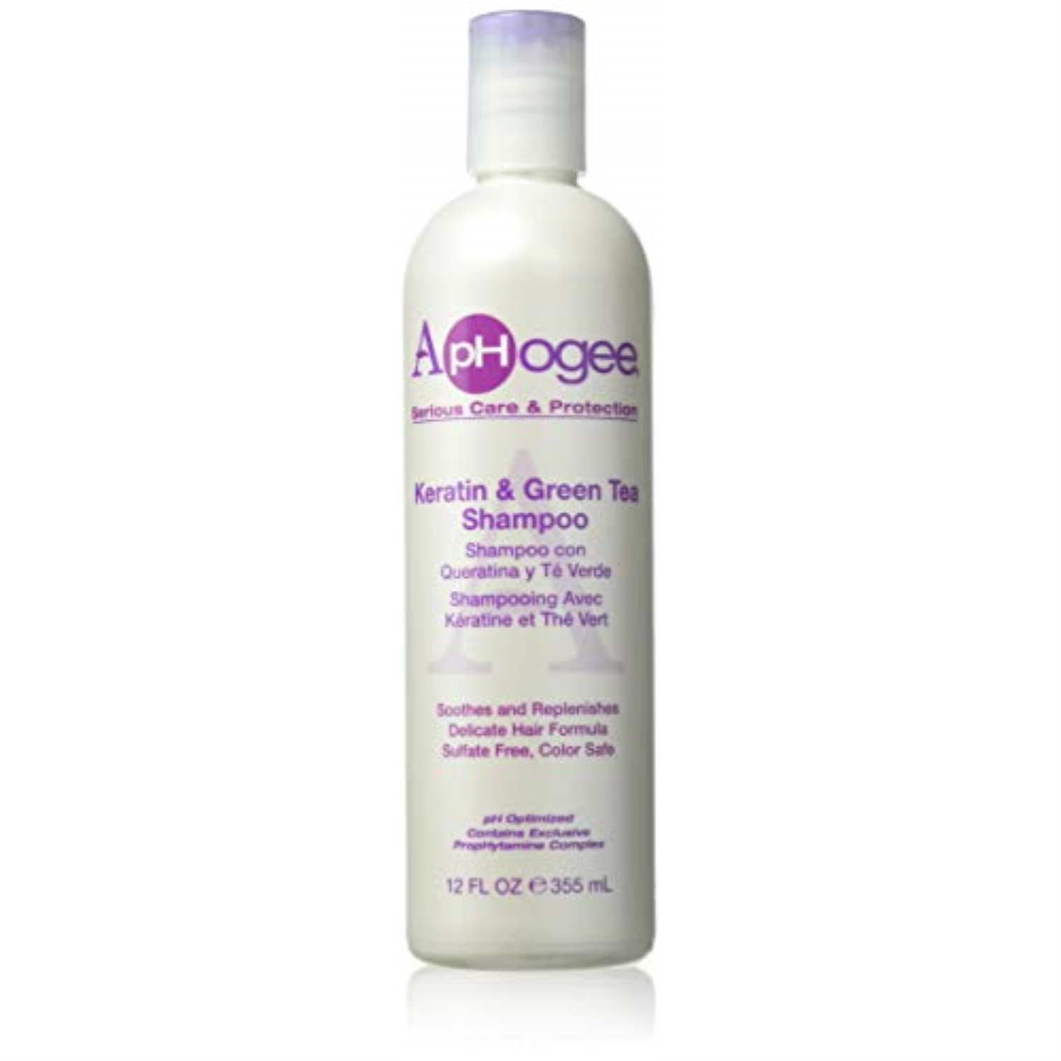 aphogee keratin and green tea 8ounce shampoo, 8 ounce