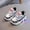 White, variant on Tdoqot Toddler Boys Casual Shoes- Cool Breathable Luminous Kids Sport Running Sneakers Red Size Toddler 5-11
