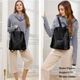 thumbnail image 3 of Azul Bao-Nueva tendencia callejera bolsos de piel para mujer bolso de hombro de piel auténtica con costuras de coche para mujer, 3 of 5