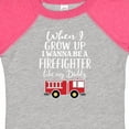 thumbnail image 4 of Inktastic Future Firefighter Like Daddy Boys Baby Bodysuit, 4 of 5