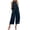 Navy#women's vacation outfits 2026, variant on Moxiu Women's 2 Piece Casual Summer Outfits Cotton Flowy Crop Tank Tops and Wide Leg Capris Sets Lounge Travel Vacation Set Black,S