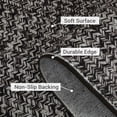 thumbnail image 4 of Washable Area Rug Print Braided Area Rug for Living Room Solid Printed Weaving Accent Rug Non-Slip Stain Resistant Floor Cover Throw Carpet for Home Decor, Grey/Brown, 4' x 6', 4 of 7