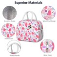 thumbnail image 4 of Insulated Lunch Bag for Women, Floral Print Oxford Fabric Lunch Box, Leakproof Thermal Cooler Tote for Work, School & Picnic, Leopard Animal Print, 4 of 5