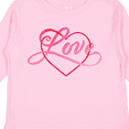 thumbnail image 4 of Inktastic Love in Red and Pink with Heart Boys or Girls Long Sleeve Toddler T-Shirt, 4 of 5