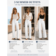 thumbnail image 4 of DOKOTOO Women's Wide Leg Jeans High Waisted Stretchy Straight Leg Denim Pants with Pockets Loose Fit Trendy Jeans for Casual (Sizes 4-18), 4 of 9