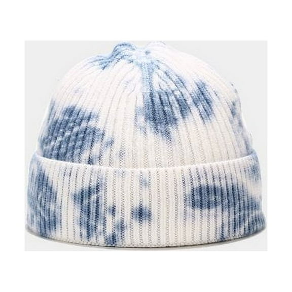 Viworld Unisex Baggy Hat Tie Dye Knitted Hats Beanie Hat Soft Bonnets Hip Hop Cap Warm