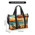 thumbnail image 2 of Travel Duffle Bag Beach Umbrella Sunset Travel Tote Bags Carry on Luggage Waterproof Weekender Bags with Top Handle Adjustable Shoulde Strap for Travel Gym, 2 of 5