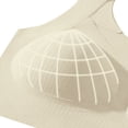 thumbnail image 5 of VISALY Lift Bust Shaping Bra,Shape Lifting Bra for Seniors Basic Ribbed Wireless Seamless Bra Wide Strap No Underwire Support Bra Full Coverage Push Up Bra Everyday Soft Padded Lift Bras Beige M, 5 of 6