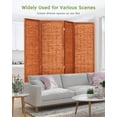 thumbnail image 4 of 6ft Folding Privacy Screens 4-Panel Freestanding Room Dividers, 4 of 15