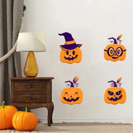 High end Halloween Decorations, Wall Stickers Pumpkin Halloween Decor