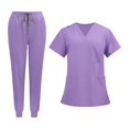 thumbnail image 3 of 2 Uniformes De Enfermería, Conjunto De Camiseta Y Pantalones De Enfermera De Manga Corta Para Peluquero De Mascotas, 3 of 8