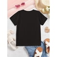 thumbnail image 3 of Camiseta de manga corta con estampado de camión todoterreno y letras "A las chicas también les gustan los camiones monstruo" de MILKYSHIP para niñas., 3 of 7