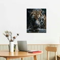 thumbnail image 3 of Nawypu king and Queen of Leopards with Crowns Canvas Wall Art Black and Gold Wild Animal Cheetah Picture Posters African Animal Panther Painting Artwork for Living Room Wall Decor, 3 of 5