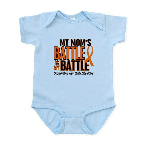 CafePress - My Battle Too (Mom) Orange Infant Bodysuit - Baby Light Bodysuit, Size Newborn - 24 Months
