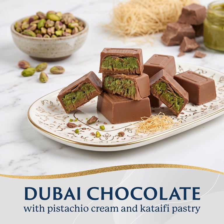 本家youyou工房★超リアルなツバメの人工巣★板貼りタイプ★焼きチョコブラウン Eastanbul, Dubai Chocolate Bar Pistachio, 11.3oz, 16 Pieces