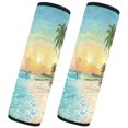 thumbnail image 2 of ALAZA Beach with Palm Trees Car Seat Belt Adjuster Neck Covers Shoulder Cushions Pads S, 2 of 8