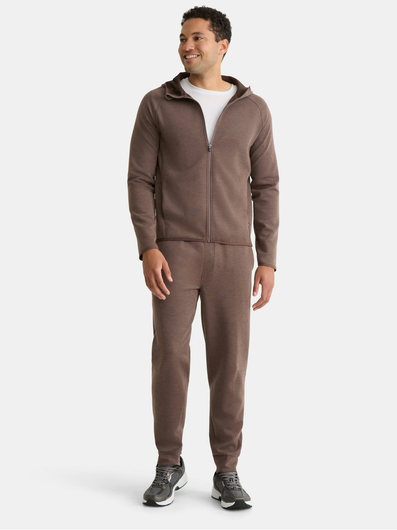 Athletic Works Men's and Big & Tall Fusion Double Knit Full Zip