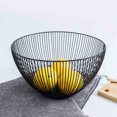 thumbnail image 2 of RnemiTe-amo Metal Wire Fruit Basket, Black Fruit Bowl for Kitchen Counter, Fruit Holder Stand Storage Baskets for Countertop,Metal Wire Fruit Vegetable Snack Tray Bowl Basket Storage Rack Holder, 2 of 9