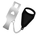 thumbnail image 2 of Cerradura de puerta portátil Nikou Cerradura de seguridad para el hogar color negro, 2 of 12