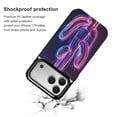 thumbnail image 4 of Wallet Case For Apple iPhone Air / 17 Pro / 17 Pro Max Series with Card Holder, PU Leather Kickstand Card Slots Screen Protector Included For iPhone 17 Series, Neon Cactus, 4 of 8
