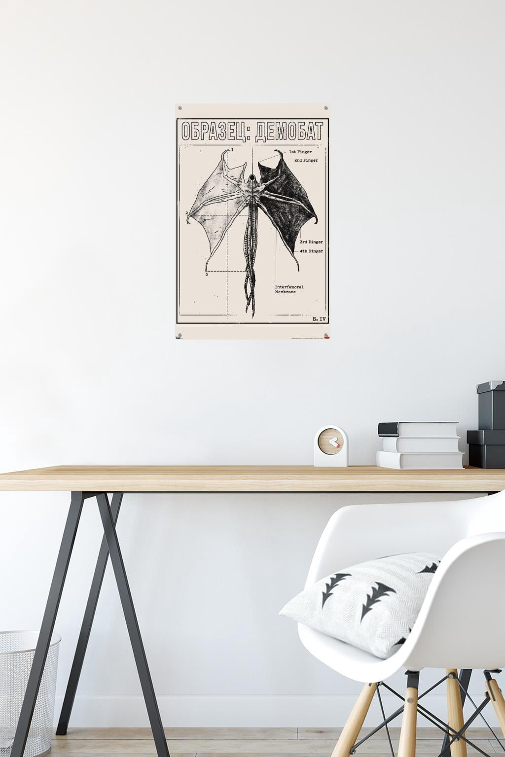 Netflix Stranger Things: Season 4 - Demogorgon Wall Poster with Push Pins, 14.725" x 22.375"