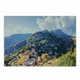 thumbnail image 1 of Sicily Cutting Board, Mountain in Taormina Houses on Hill Medieval Old European Town in Nature Destination, Decorative Tempered Glass Cutting and Serving Board, in 3 Sizes, by Ambesonne, 1 of 2