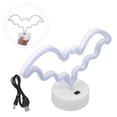 thumbnail image 2 of Luz decorativa de control de interruptor de lámpara de noche hueca con forma de murciélago 1PC para dormitorio, 2 of 5