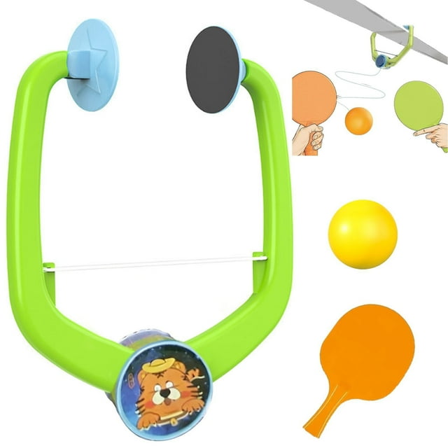 Door Plunking Game Adjustable Hanging Tennis Trainer for Indoor Sports Practice and Coordination Skill Development