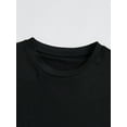 thumbnail image 3 of Owl Print Crew Neck T-Shirt, Casual Short Sleeve Top For Spring & Summer, Women's Clothing, 3 of 6