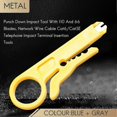 thumbnail image 2 of Punch Down Impact Tool With 110 And 66 Blades, Network Wire Cable Cat6/Cat5E Telephone Impact Termi, 2 of 5