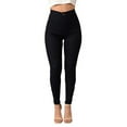thumbnail image 6 of Dream Lifestyle Solid Color Button Fly Slim Women Leggings High Waist Pockets Stretchy Pencil Pants Female Clothing, 6 of 8