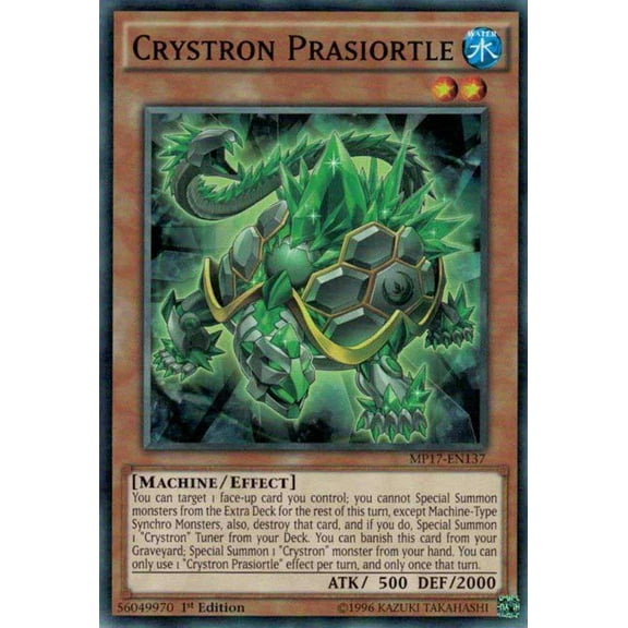 YuGiOh 2017 Mega-Tin Mega Pack Common Crystron Prasiortle MP17-EN137