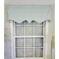 thumbnail image 2 of RLF Home Candy Stripe Regal 3" Rod Pocket Lining Luxurious and Elegant Window Treatment Valance 50" x 17" Spa, 2 of 4