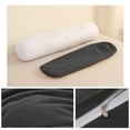 thumbnail image 4 of Removable Washable Round Bolster Pillow With Insert, Ergonomic Cushion For Side Sleeping And Leg Support, Soft Pillow For Sofa, Bed And Living Room, 15.7*5.9 inch, 4 of 6