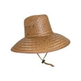 thumbnail image 2 of CTM Palm Straw Lifeguard Hat with Wide Brim, 2 of 6