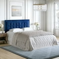thumbnail image 4 of Boyd Sleep Zoe Blue Upholstered Velvet Headboard, Queen and Full, 4 of 4