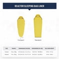 thumbnail image 6 of Insulated Sleeping Bag Liner – Mummy Shape, Sulphur Yellow, Regular Compact (78 x 31.5), Thermolite Fill, Drawstring Closure, Winter and 3-Season Use, 6 of 7