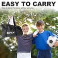 thumbnail image 2 of BOHEN 12x6FT/9x5FT/6x4FT Portable Metal Soccer Goal for Backyard with Carry Bag - Fun for Outdoor Indoor Training Games for Kids Adult, for Easy Storage and Transportation (9x5FT, 1 Piece, Black), 2 of 8