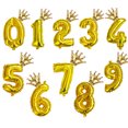 thumbnail image 1 of Figuras de helio Air Digit0 de 32 pulgadas para niños, 1, 2, 3, 4, 5, 6, 7, 8, 9, gran número de corona, globos de aluminio, decoraciones para fiestas de cumpleaños（style 2 number 6, 1 of 5