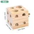 thumbnail image 3 of Uxcell Juguete para Masticar Pájaros, 2x2x2 en Madera de Pino Soporte para Loro Juguetes de Morder para Loros/Ninfas/Periquitos, 3 of 7