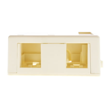 - Leviton 40822-AR Quickport Modular Surface Mount Box, SMB, 2-Port, Almond