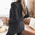 thumbnail image 4 of WREESH Women's Knit Cardigans Loose Slouchy Oversized Wrap Chunky Pocket Sweaters Coat, 4 of 9