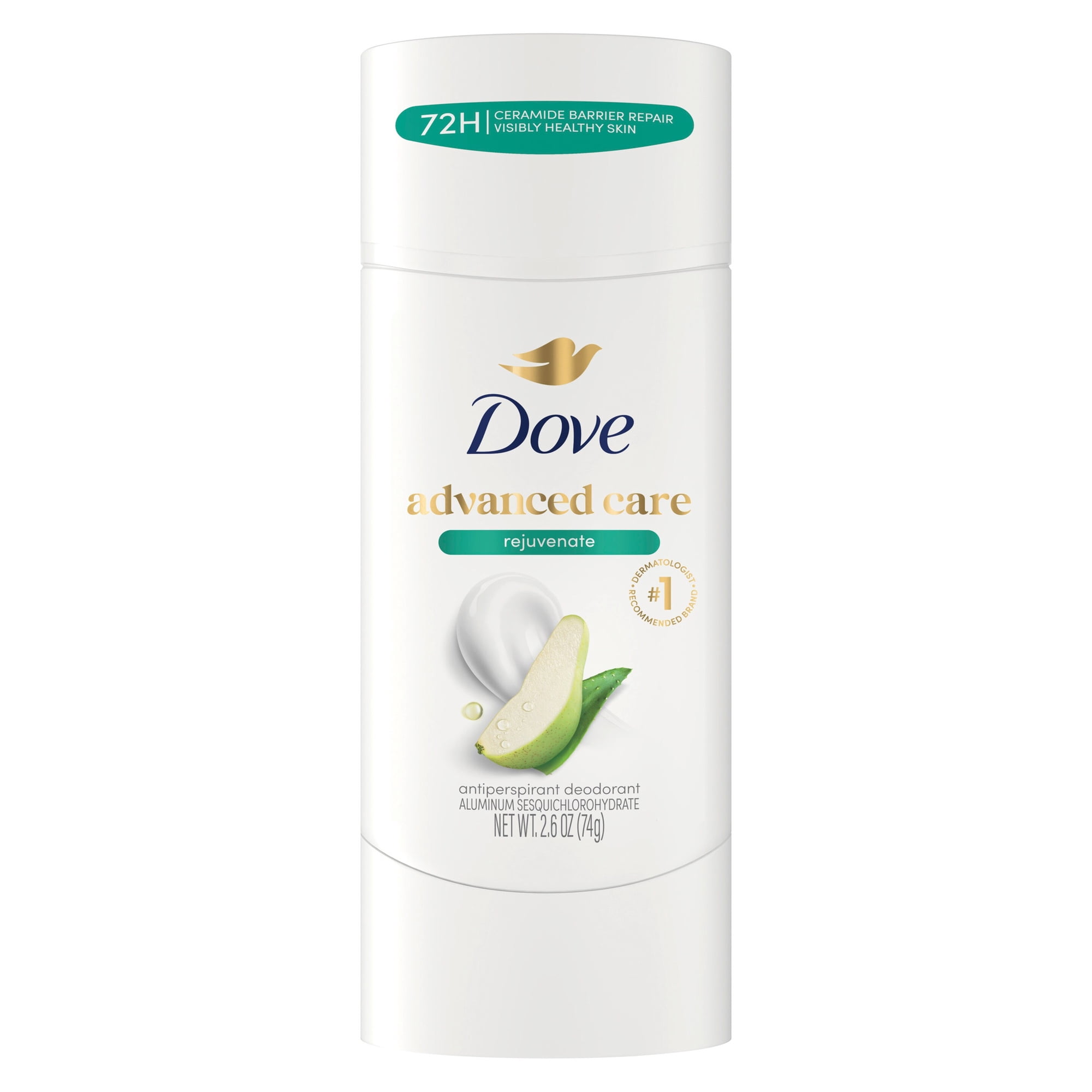 Dove Advanced Care Antiperspirant Deodorant Stick For Helping Repair Skin Barrier After Shaving, Rejuvenate With 72-hour Sweat And Odor Protection, ,2.6 oz