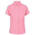 thumbnail image 1 of Regatta - Camisa Mindano V de Manga Corta para Mujer (Rosa Neón Estampado), 1 of 4
