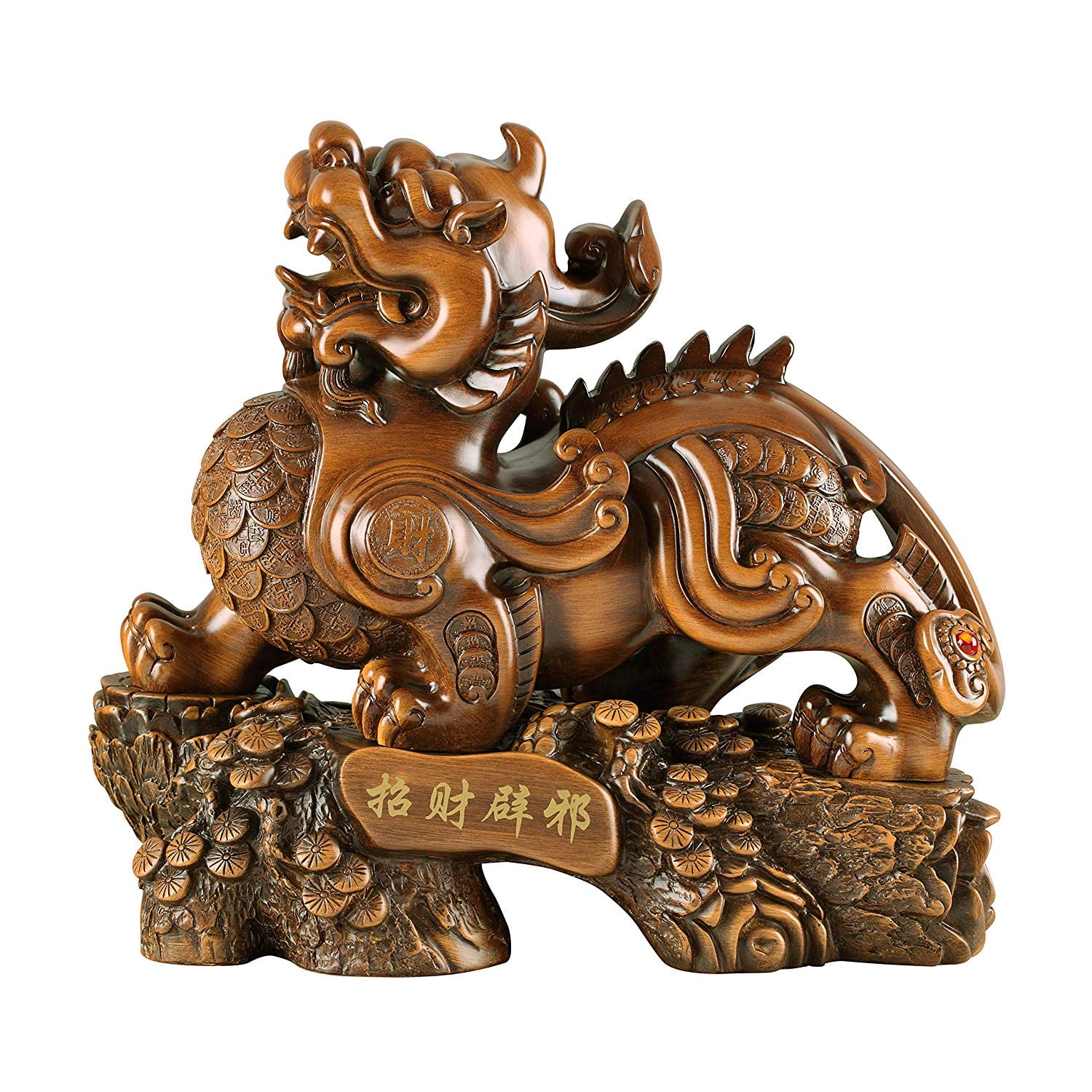 China hand-made antique bronze Pi xiu censer Lucky statue 