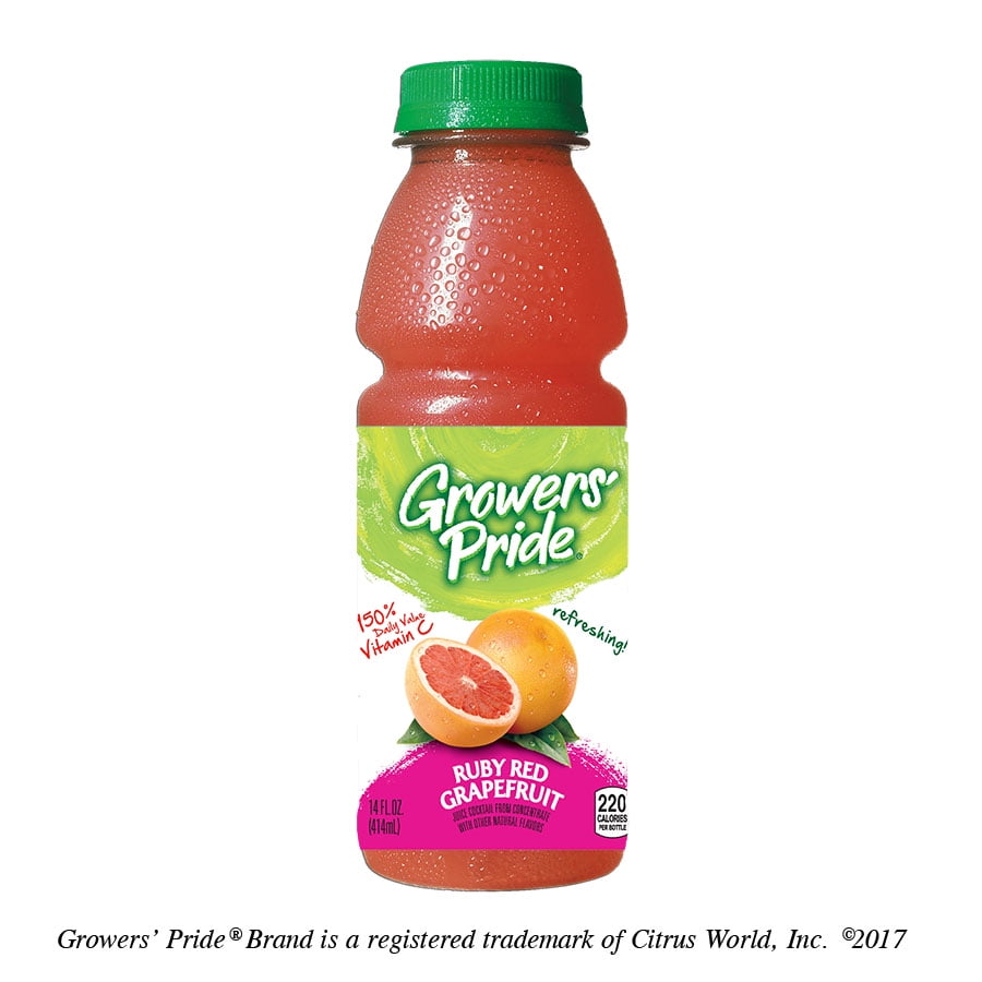 12 PACKS Floridas Natural Growers Pride Ruby Red Grape Fruit Juice