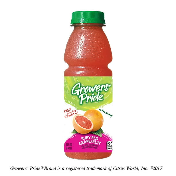 12 PACKS Floridas Natural Growers Pride Ruby Red Grape Fruit Juice
