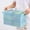Sky Blue, variant on HongHeng Clearance Under $2.00 Plastic Laundry Basket,with Silvery Handle,Collection and Transport Clothing Board Laundry Basket,Suitable for Families and Dorms,Can Also Organize Toys